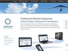 Tablet Screenshot of openskysoftware.com